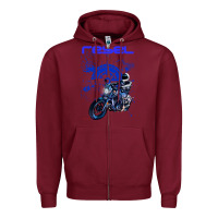 Burgundy cmx 1100 rebel custom Zipper Hoodie - tuanDangUi