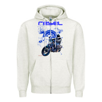 Oatmeal Heather cmx 1100 rebel custom Zipper Hoodie - tuanDangUi