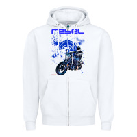 White cmx 1100 rebel custom Zipper Hoodie - tuanDangUi