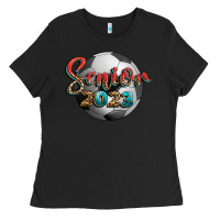 Black soccer senior 2023 Ladies Tee - BundleAndBundleShop