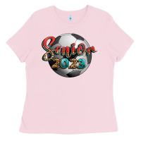 Bubblegum Pink soccer senior 2023 Ladies Tee - BundleAndBundleShop
