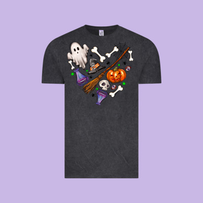 Love Hallowen Vintage Tee Designed By Nancycooperartshop