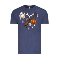 Vintage Denim love hallowen Vintage Tee - NancyCooperArtShop