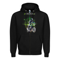 Black kawa cafe racer z 9 rs 900 Zipper Hoodie - tuanDangUi