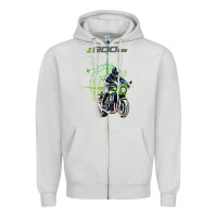 Dove Grey kawa cafe racer z 9 rs 900 Zipper Hoodie - tuanDangUi