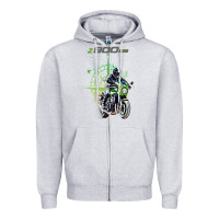 Heather Grey kawa cafe racer z 9 rs 900 Zipper Hoodie - tuanDangUi
