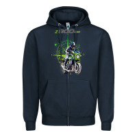 Navy kawa cafe racer z 9 rs 900 Zipper Hoodie - tuanDangUi