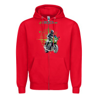 Red kawa cafe racer z 9 rs 900 Zipper Hoodie - tuanDangUi