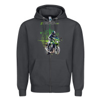 Smoke kawa cafe racer z 9 rs 900 Zipper Hoodie - tuanDangUi