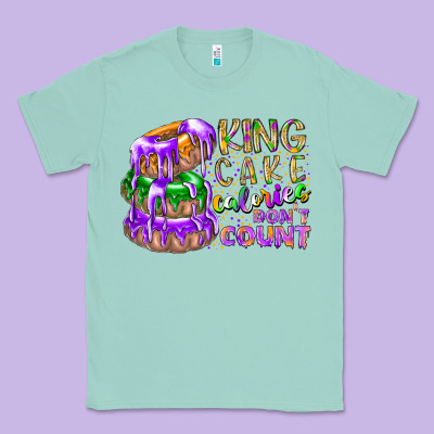 King Cake Calories Dont Count Classic Tee Designed By Racoondesign
