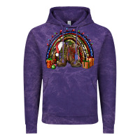 Cloud Purple Army Christmas rainbow Vintage Hoodie - NancyCooperArtShop