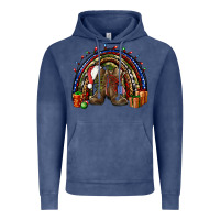 Vintage Denim Army Christmas rainbow Vintage Hoodie - NancyCooperArtShop