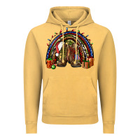 Vintage Mustard Army Christmas rainbow Vintage Hoodie - NancyCooperArtShop