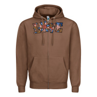 Chestnut love american sunflower Zipper Hoodie - BundleAndBundleShop