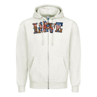 Oatmeal Heather love american sunflower Zipper Hoodie - BundleAndBundleShop