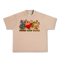 Burro Peace love tacos Urban Heavy Tee - NancyCooperArtShop