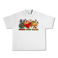 Lunar Rock Peace love tacos Urban Heavy Tee - NancyCooperArtShop