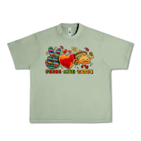 Oil Green Peace love tacos Urban Heavy Tee - NancyCooperArtShop