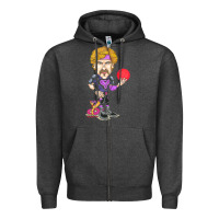 Charcoal Heather ben stiller   white goodman Zipper Hoodie - tuanDangUi