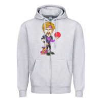 Heather Grey ben stiller   white goodman Zipper Hoodie - tuanDangUi