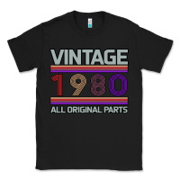 Black Vintage 1980 Birthday Classic Tee - Bettercallsaul