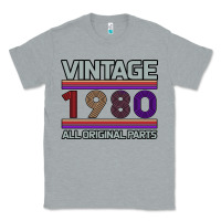 Heather Grey Vintage 1980 Birthday Classic Tee - Bettercallsaul
