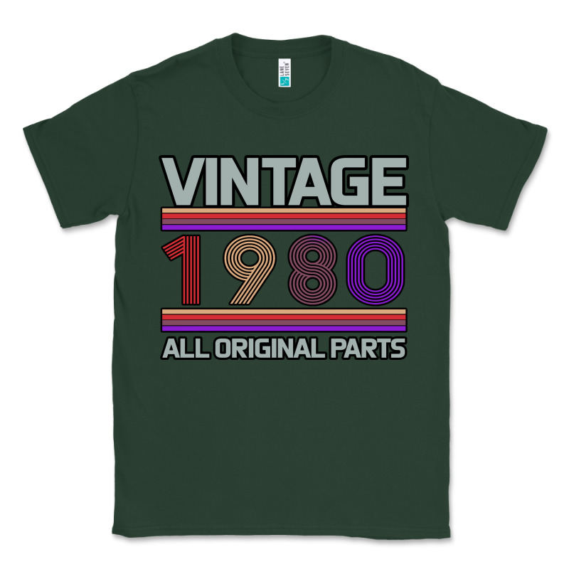 Vintage 1980 Birthday Classic Tee by Bettercallsaul | Teevron