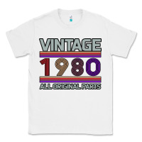 White Vintage 1980 Birthday Classic Tee - Bettercallsaul