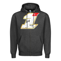 Charcoal Heather toprak razgatlioglu race number 1 2022 white Zipper Hoodie - tuanDangUi