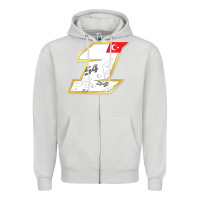 Dove Grey toprak razgatlioglu race number 1 2022 white Zipper Hoodie - tuanDangUi