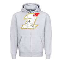 Heather Grey toprak razgatlioglu race number 1 2022 white Zipper Hoodie - tuanDangUi