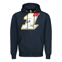 Navy toprak razgatlioglu race number 1 2022 white Zipper Hoodie - tuanDangUi