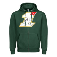 Sports Green toprak razgatlioglu race number 1 2022 white Zipper Hoodie - tuanDangUi