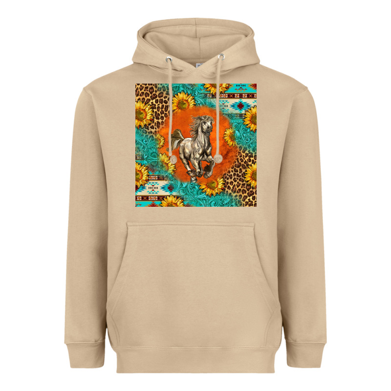 Western Percheron Horse Heavyweight Hoodie by LillyAllenDesigns | Teevron