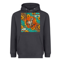 Smoke western percheron horse Heavyweight Hoodie - LillyAllenDesigns