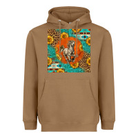 Toasted Coconut western percheron horse Heavyweight Hoodie - LillyAllenDesigns