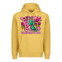 Antique Gold my first valentine's day dragon Premium Hoodie - FaDigitalArtStudio