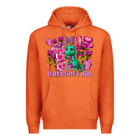 Carrot my first valentine's day dragon Premium Hoodie - FaDigitalArtStudio