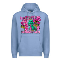 Colony Blue my first valentine's day dragon Premium Hoodie - FaDigitalArtStudio