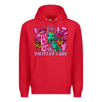Red my first valentine's day dragon Premium Hoodie - FaDigitalArtStudio