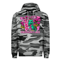 Slate Camo my first valentine's day dragon Premium Hoodie - FaDigitalArtStudio