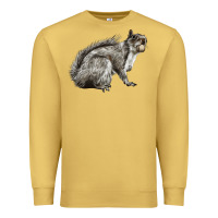 Antique Gold Gray Squirrel Premium Sweatshirt - LillyAllenDesigns