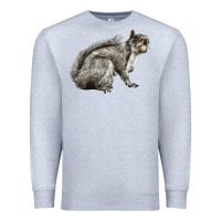 Heather Grey Gray Squirrel Premium Sweatshirt - LillyAllenDesigns