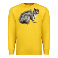 Lemon Gray Squirrel Premium Sweatshirt - LillyAllenDesigns