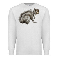 Oatmeal Heather Gray Squirrel Premium Sweatshirt - LillyAllenDesigns