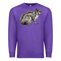 Purple Gray Squirrel Premium Sweatshirt - LillyAllenDesigns