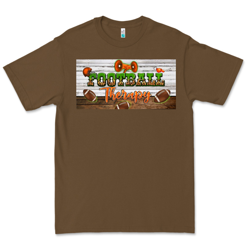 Football Therapy License Plate Premium Tee by BundleAndBundleShop | Teevron