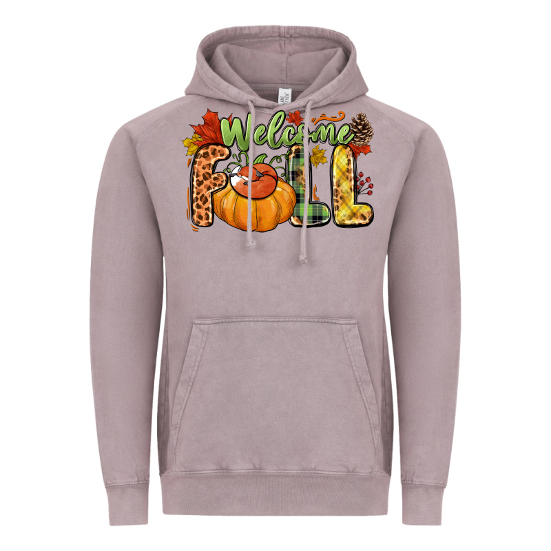 Welcome Fall Vintage Hoodie by NancyCooperArtShop | Teevron