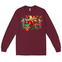 Burgundy cinco de mayo lpn Long Sleeve Tee - CowGirlArtShop