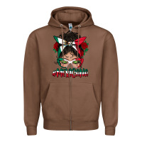 Chestnut mexicana messy bun mama Zipper Hoodie - BundleAndBundleShop